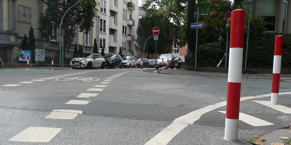 Der Tatort des Mordes an Blanka Zmigrod in Frankfurt.