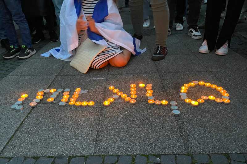 Kundgebung "Solidarität mit Israel - gegen Antisemitismus und Terror" am 10. Oktober 2023 in Dortmund.